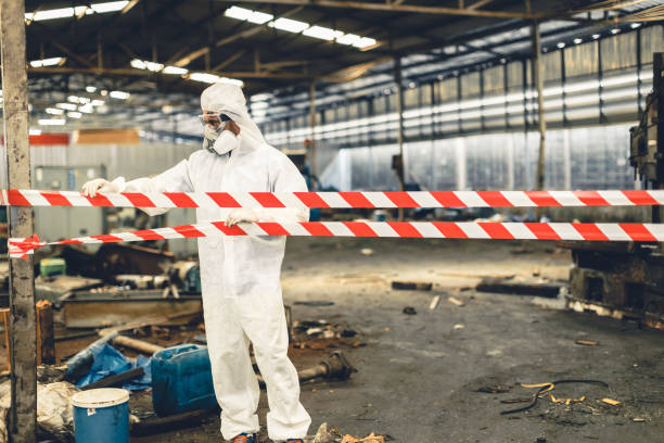 Professional Biohazard technician working in Falls Church, VA